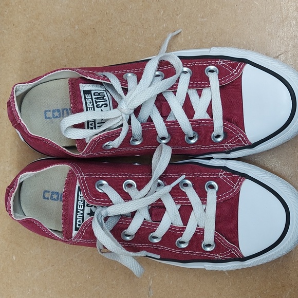 Converse  All Stars Burgundy Skater Size Women's 6 or Men's 4 - Picture 13 of 16